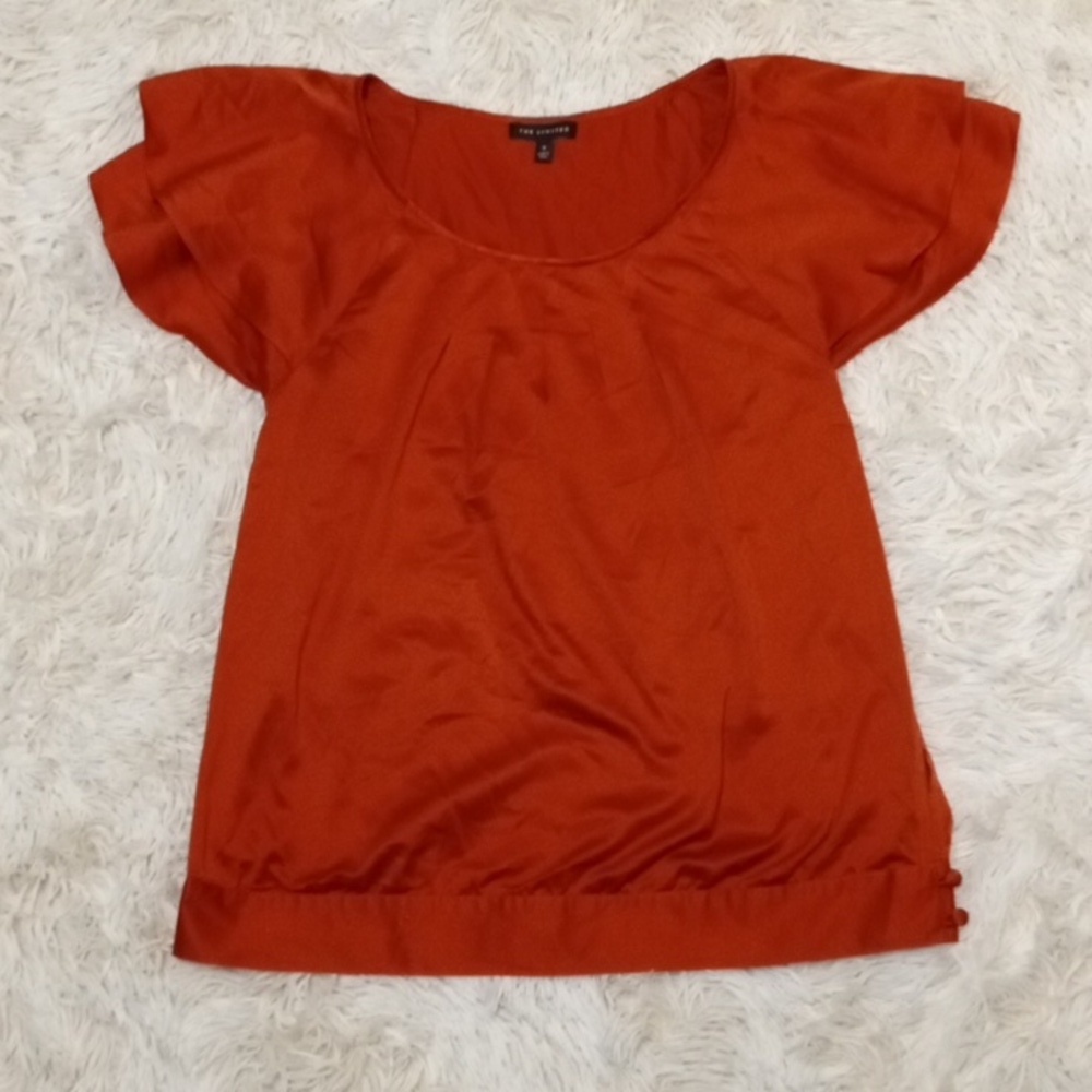 The Limited Flutter Sleeve Blouse Sz M